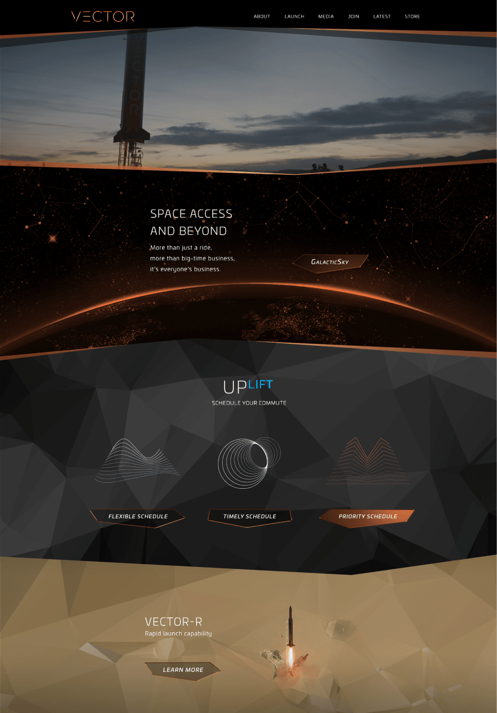 Vector Marketing Website