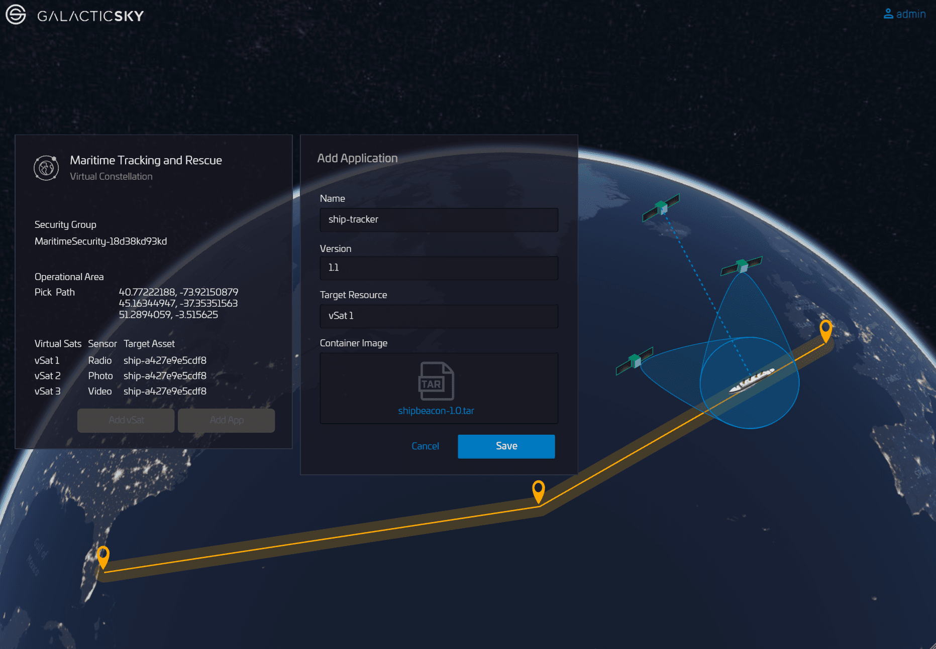 GalacticSky Satellite Platform