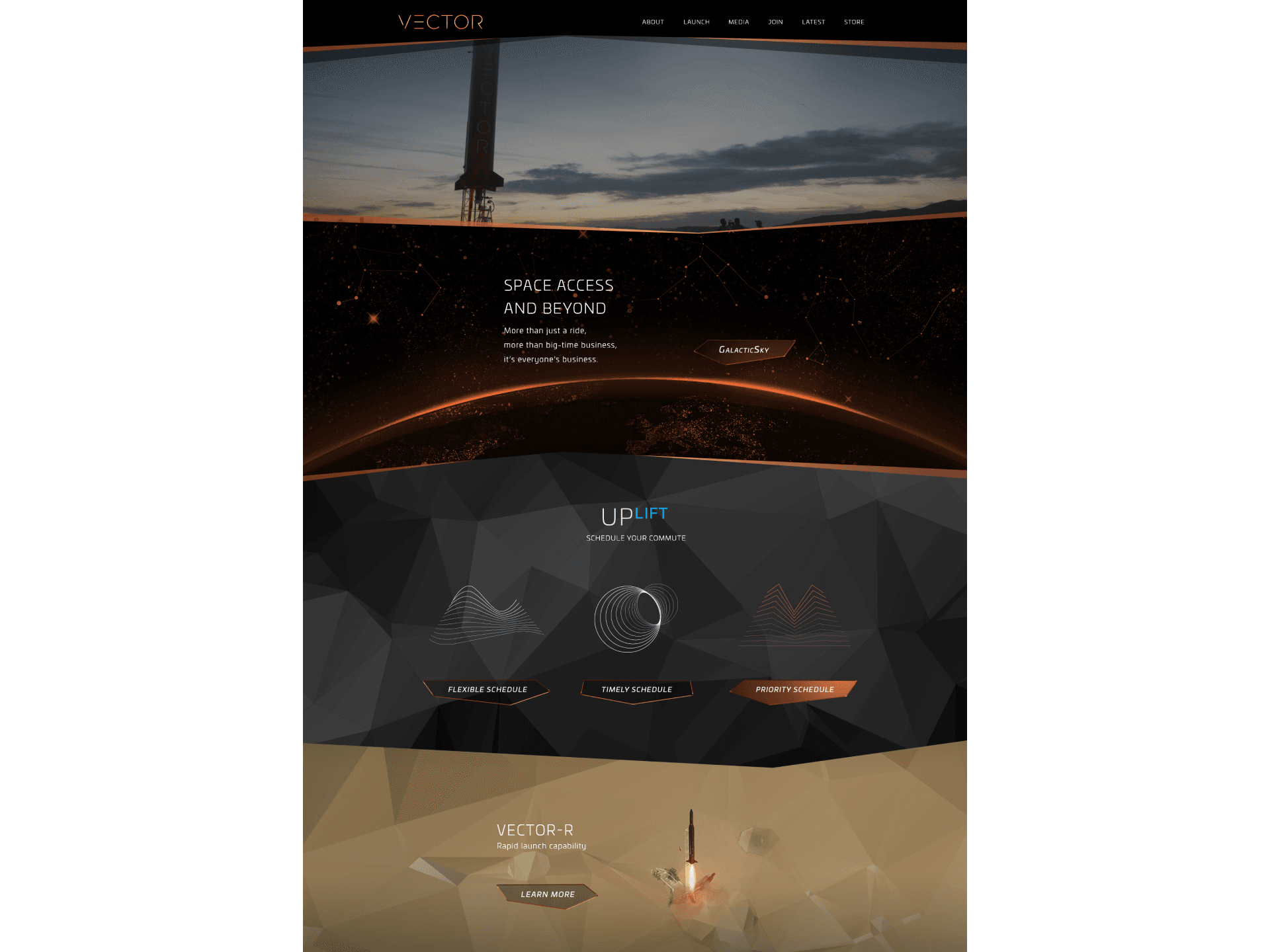 Vector Marketing Website